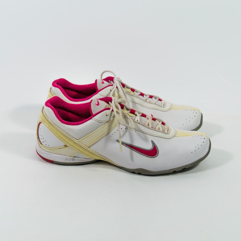 Nike Air Cardio III 408069-108 White Pink Training Running Sneaker Shoes Sz 9